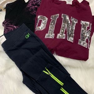 Womens long sleeve &yoga pant lot